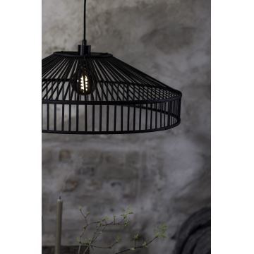 Markslöjd 108782 - Hanglamp aan een koord TAPA 1xE27/40W/230V zwart/bamboe