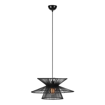 Markslöjd 108784 - Hanglamp aan een koord DUPLICI 1xE27/40W/230V zwart/bamboe