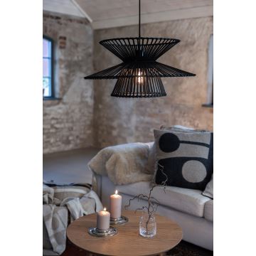 Markslöjd 108784 - Hanglamp aan een koord DUPLICI 1xE27/40W/230V zwart/bamboe