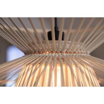 Markslöjd 108785 - Hanglamp aan een koord DUPLICI 1xE27/40W/230V beige/bamboe