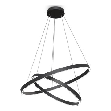 Maytoni MOD058PL-L74B3K - LED Hanglamp aan een koord RIM LED/88W/230V 3000K diameter 80 cm zwart