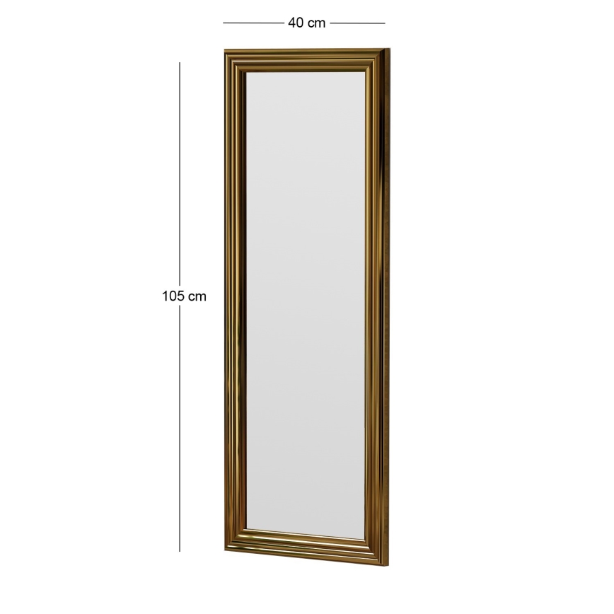 muur spiegel SMOOTH 105x40 cm goud