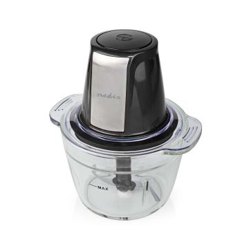 Nedis KAMC300CGY - Food chopper 500W/230V zwart/zilver