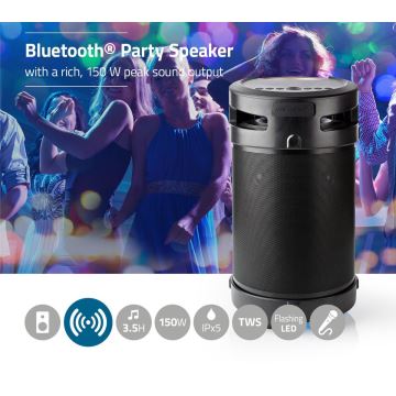 LED Oplaadbaar speaker 210W/4400 mAh IPX5