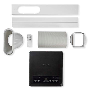 Slimme mobiele airco 3in1 inclusief complete accessoires 1010W/230V 9000 BTU Wi-Fi + afstandsbediening