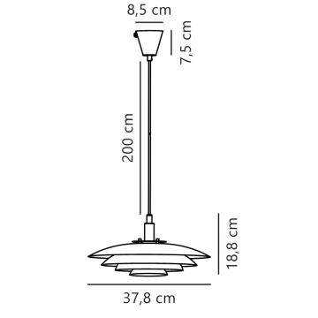 Nordlux - Hanglamp aan een koord BRETAGNE 1xG9/25W/230V antraciet