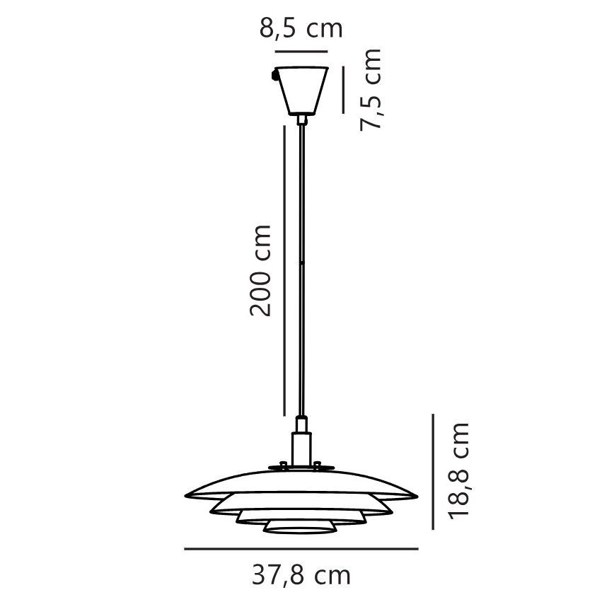 Nordlux - Hanglamp aan een koord BRETAGNE 1xG9/25W/230V wit