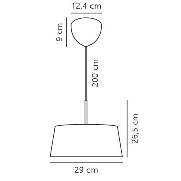 Nordlux - Hanglamp aan een koord CLASI 3xE14/10W/230V diameter 29 cm