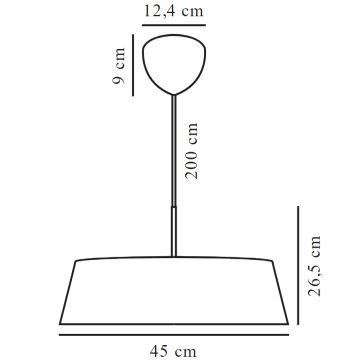 Nordlux - Hanglamp aan een koord CLASI 3xE14/15W/230V diameter 45 cm