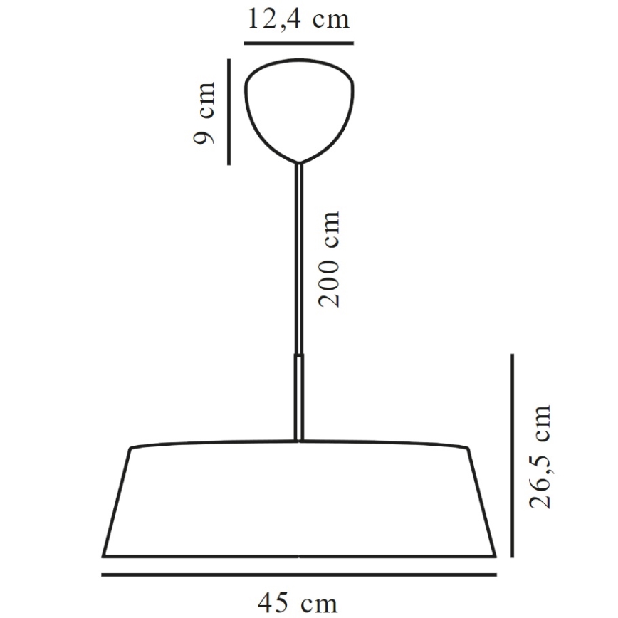 Nordlux - Hanglamp aan een koord CLASI 3xE14/15W/230V diameter 45 cm