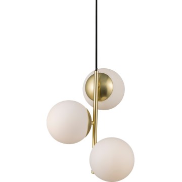 Nordlux - Hanglamp aan een koord LILLY 3xE14/40W/230V goud