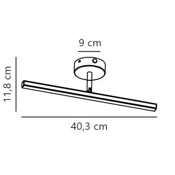 Nordlux - LED Badkamer spiegelverlichting IP LED/6,2W/230V IP44 40 cm mat chroom