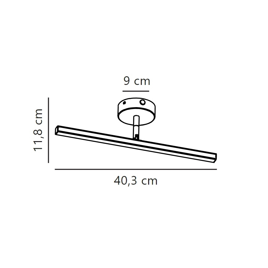 Nordlux - LED Badkamer spiegelverlichting IP LED/6,2W/230V IP44 40 cm mat chroom