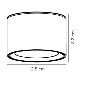 Nordlux - LED Badkamer spot LANDON LED/6,5W/230V IP44 zwart