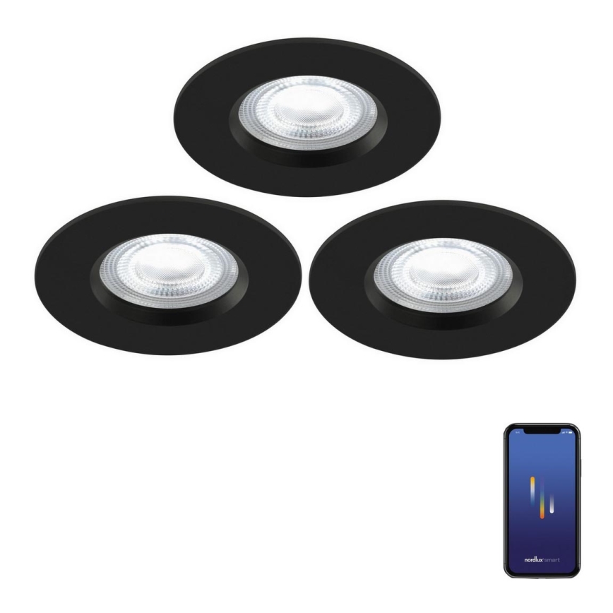 Nordlux - SET 3x LED RGB Dimbare en hangende badkamer verlichting DON SMART LED/4,7W/230V 2200-6500K IP65