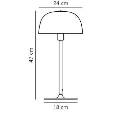 Nordlux - Tafellamp CERA 1xE14/40W/230V goud