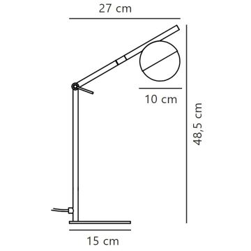 Nordlux - Tafellamp CONTINA 1xG9/5W/230V zwart