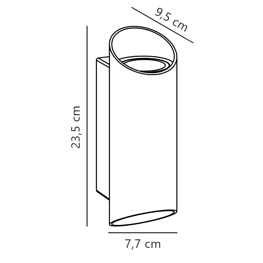 Nordlux - Wandlamp voor buiten NICO 2xGU10/25W/230V IP54 antraciet