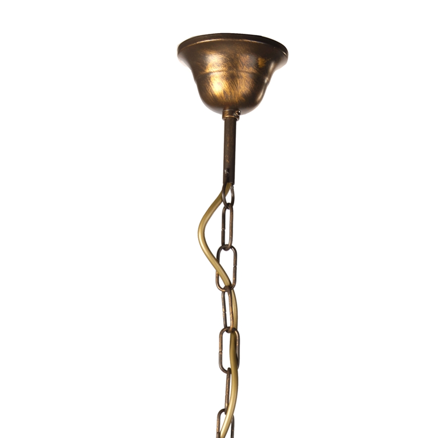 ONLI - Hanglamp aan een ketting ALGA 3xE14/6W/230V brons