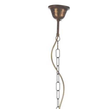 ONLI - Hanglamp aan een ketting CANDELA 5xE14/6W/230V brons