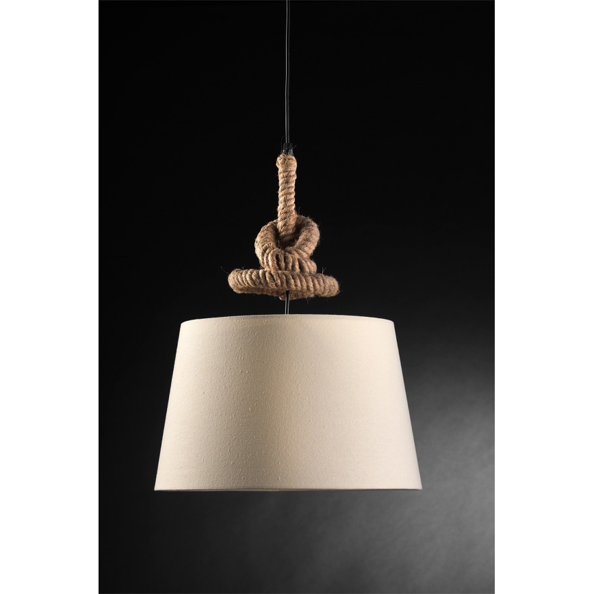 ONLI - Hanglamp aan een koord CORDA 1xE27/22W/230V beige