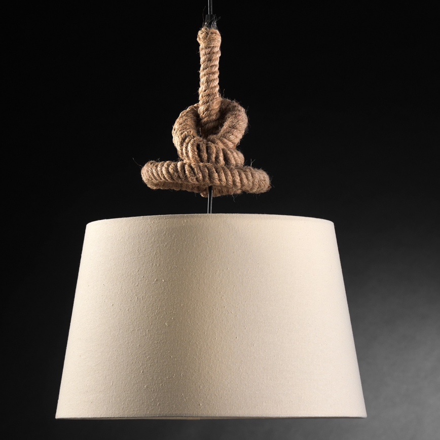 ONLI - Hanglamp aan een koord CORDA 1xE27/22W/230V beige