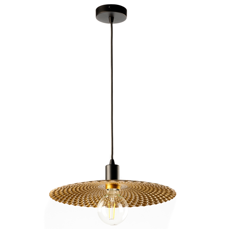 ONLI - Hanglamp aan een koord GOLDEN 1xE27/22W/230V goud/zwart