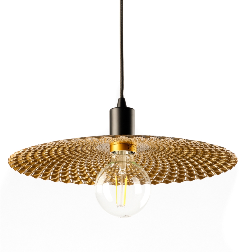 ONLI - Hanglamp aan een koord GOLDEN 1xE27/22W/230V goud/zwart