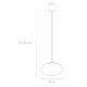ONLI - Hanglamp aan een koord JANET 1xE27/6W/230V diameter 30 cm