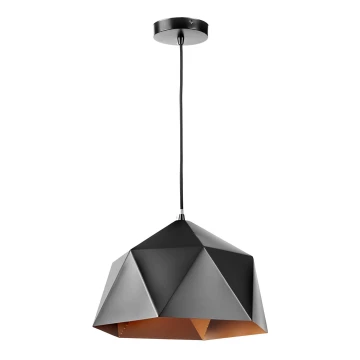 ONLI - Hanglamp aan een koord YONG 1xE27/22W/230V zwart diameter 38 cm