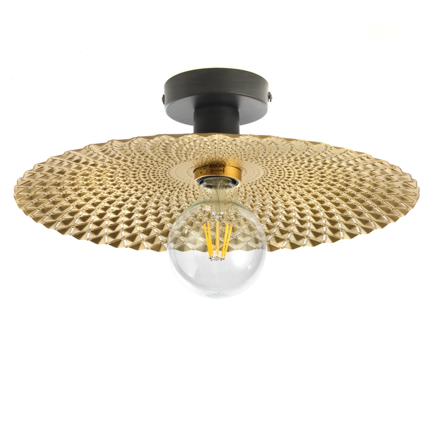 ONLI - Plafondlamp GOLDEN 1xE27/22W/230V diameter 38 cm goud/zwart