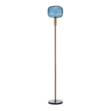 ONLI - Staande Lamp DOROTY 1xE27/22W/230V blauw/goud