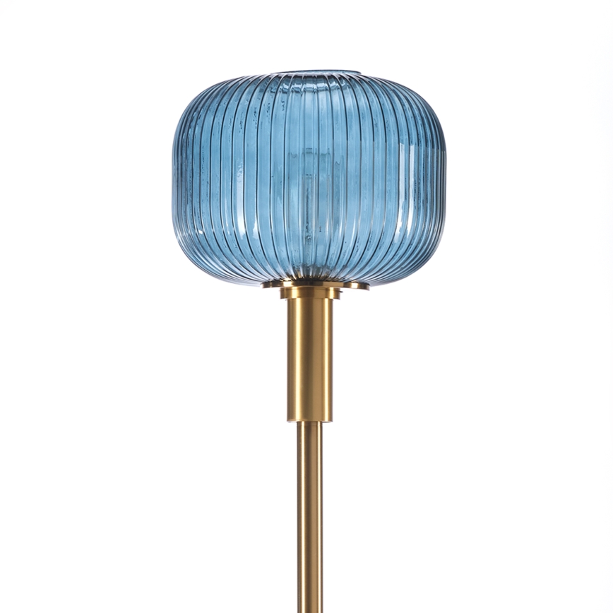 ONLI - Staande Lamp DOROTY 1xE27/22W/230V blauw/goud