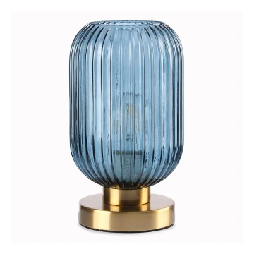 ONLI - Tafellamp DOROTY 1xE27/22W/230V blauw/goud