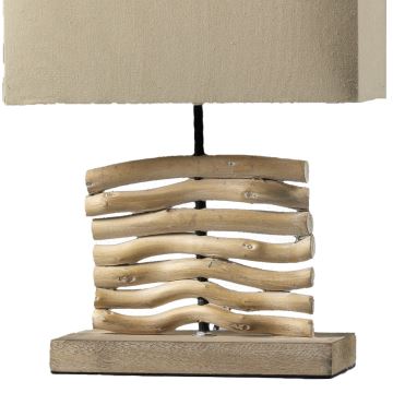 ONLI - Tafellamp MARICA 1xE27/22W/230V beige 38 cm