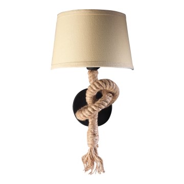 ONLI - Wandlamp CORDA 1xE27/22W/230V beige