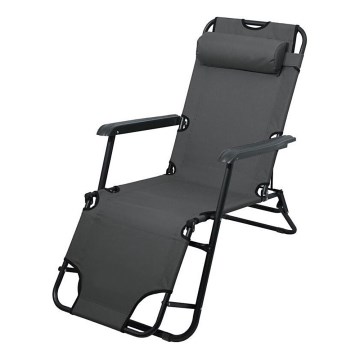 Opvouwbare verstelbare stoel antraciet