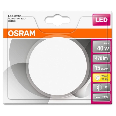 volgorde Draad Verplicht Osram - LED Lamp STAR GX53 / 6W / 230V 4000K | Lampenmanie