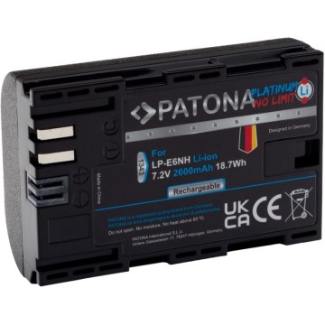 PATONA - Accu Canon LP-E6NH 2600mAh Li-Ion Platinum EOS R5/R6