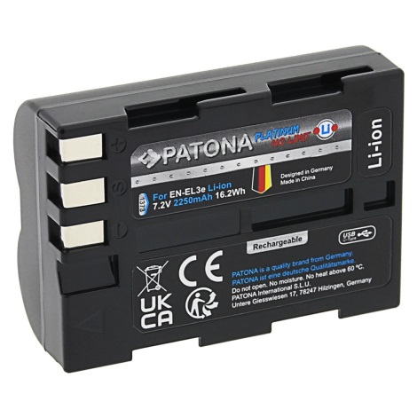 PATONA - Accu Nikon EN-EL3E Li-Ion opladen | Lampenmanie