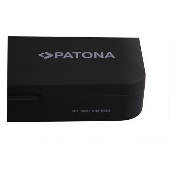PATONA - Oplader Foto Dual Canon LP-E6/LP-E6N/LP-E6NH met power bank