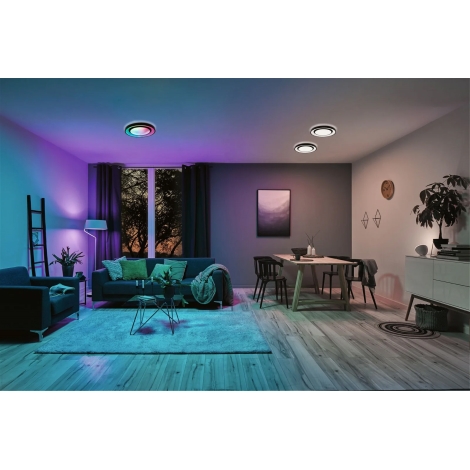 Wederzijds Hectare Duiker Paulmann 70544 - Dimbare LED RGBW/22W Plafond Lamp RAINBOW 230V + AB |  Lampenmanie