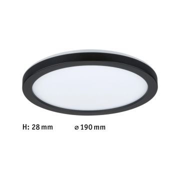 Paulmann 71002 - LED/11,2W Bevestigd lichtpaneel ATRIA 230V 4000K diameter 19 cm zwart