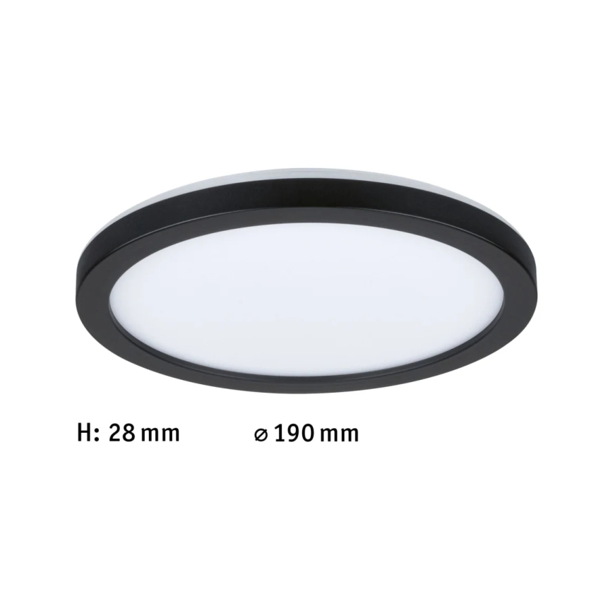 Paulmann 71002 - LED/11,2W Bevestigd lichtpaneel ATRIA 230V 4000K diameter 19 cm zwart