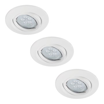 Paulmann 92029 - SET 3xLED-GU10/6,5W Inbouwlamp QUALITY 230V