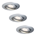 Paulmann 92516 - SET 3xLED-GU10/3,5W Badkamer inbouwspot PREMIUM LINE 230V