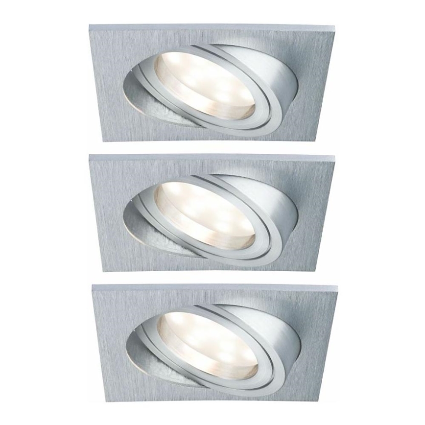 Paulmann 92839 - SET 3x LED/7W IP23 Dimbare en hangende badkamer verlichting COIN 230V