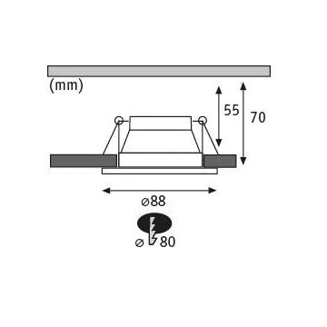 Paulmann 93402 - SET 3xLED/6W IP44 Dimbare en hangende badkamer verlichting COLE 230V