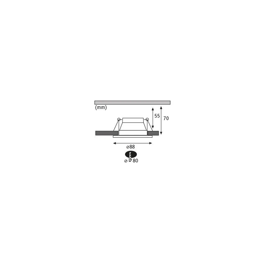 Paulmann 93402 - SET 3xLED/6W IP44 Dimbare en hangende badkamer verlichting COLE 230V