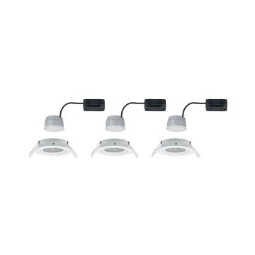 Paulmann 93485 - SET 3xLED/6W IP23 Dimbare en hangende badkamer verlichting NOVA 230V